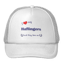 I Liebe mein Haflingers (mehrfache Pferde) Truckermützen