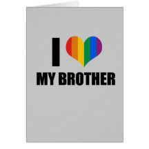 I Liebe mein homosexueller Bruder Karten