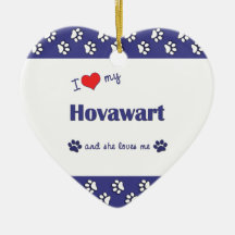 I Liebe mein Hovawart (weiblicher Hund) Weinachtsornamente