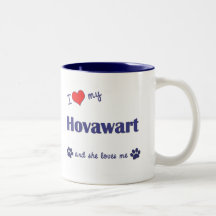 I Liebe mein Hovawart (weiblicher Hund) Tee Tassen