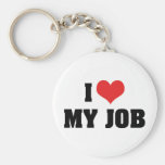 I Liebe mein Job Keychain Schlüsselbänder
