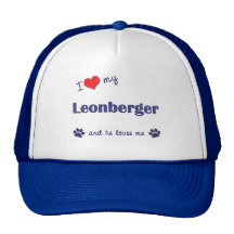 I Liebe mein Leonberger (männlicher Hund) Netzmütze