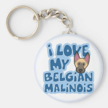 I Liebe mein Malinois Keychain Schlüsselbänder
