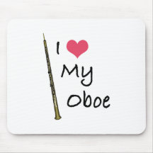 I Liebe mein Oboe Mousepad