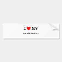 I Liebe mein PSYCHOTHERAPEUT Autosticker