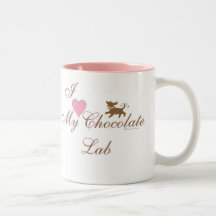 I Liebe mein Schokoladen-Labrador! Tee Tasse
