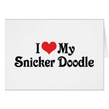 I Liebe mein Snicker-Gekritzel Karten