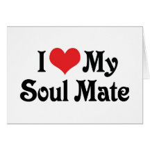 I Liebe mein Soul-Kamerad Grußkarte