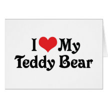 I Liebe mein Teddy-Bär Grußkarten