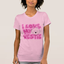 I Liebe mein Westie Damen-rosa Hemd