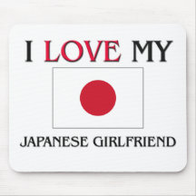I Liebe meine japanische Freundin Mauspads