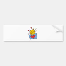 I Liebe meine Katze Autosticker