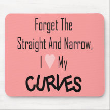 I Liebe meine Kurven-Mousepad