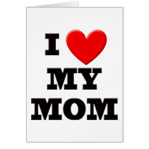 I Liebe meine Mamma Grußkarten