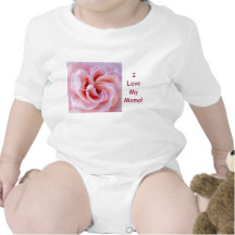 I Liebe meine Mutter! Baby-Strampler-rosa Rosen-Bl