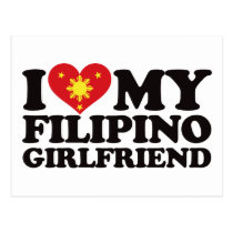 I Liebe meine philippinische Freundin postkarten