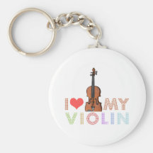I Liebe meine Violine Schlüsselanhänger