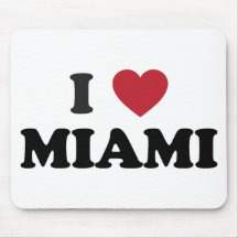 I Liebe Miami Florida Mauspads