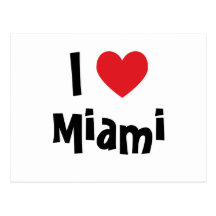 I Liebe Miami Postkarte
