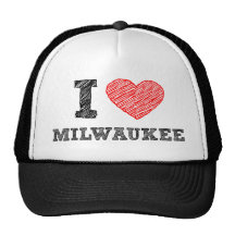 I Liebe Milwaukee Baseball Mützen