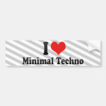 I Liebe minimales Techno Autosticker