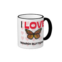 I Liebe-Monarch-Schmetterlinge Kaffee Haferl