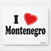 I Liebe Montenegro Mauspad
