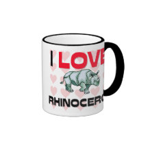 I Liebe-Nashorn Tee Tassen