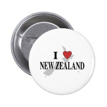I Liebe Neuseeland Button