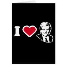I Liebe Newt Gingrich Grußkarte