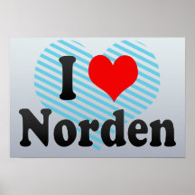 I Liebe Norden, Deutschland Posterdruck