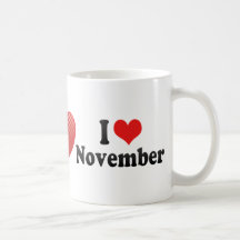 I Liebe November Tee Tassen