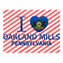 I Liebe-Oakland-Mühlen, PA Postkarten