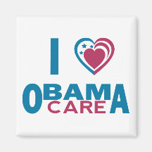 I Liebe ObamaCare Kühlschrankmagnete
