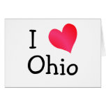 I Liebe Ohio Grußkarte