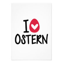I Liebe Ostern Personalisierte Ankündigungen