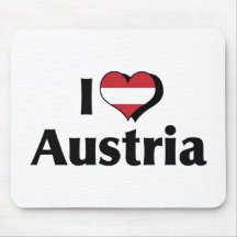 I Liebe-Österreich-Flagge Mousepad