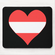 I Liebe-Österreich-Herz Mauspads