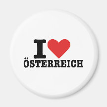 I Liebe Österreich - Österreich Kühlschrankmagnete