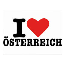 I Liebe Österreich - Österreich Postkarten