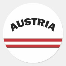 I Liebe Österreich Runder Sticker