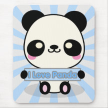 I Liebe-Panda Mauspad
