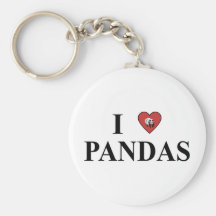 I Liebe-Pandas Schlüsselanhänger