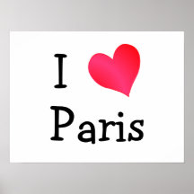 I Liebe Paris Poster