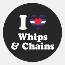 I Liebe-Peitschen und Ketten - Sticker