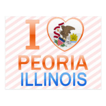 I Liebe Peoria, IL Postkarte