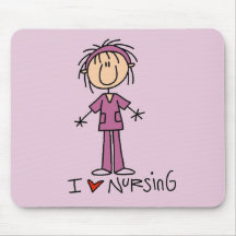 I Liebe-pflegent-shirts und Geschenke Mousepads