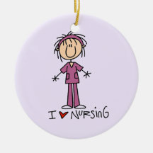 I Liebe-pflegent-shirts und Geschenke Weihnachtsbaum Ornamente