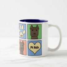 I Liebe Pitbulls Kaffee Tassen