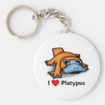 I Liebe Platypus Schlüsselanhänger